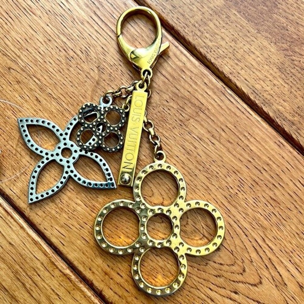 Louis Vuitton Louis Vuitton Gold Silver Bijousack Tapage Bag Charm Keychain